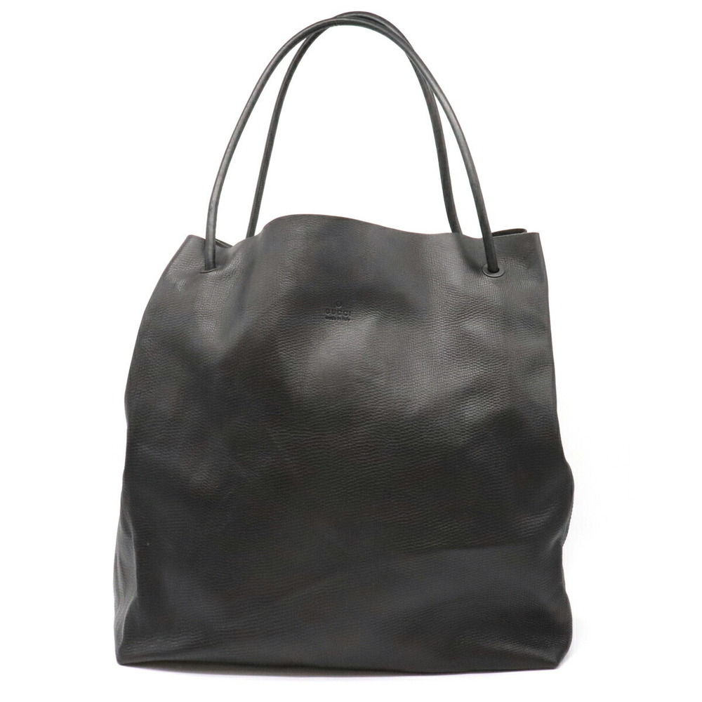 Gucci Large Tote Shoulder Bag Leather Black